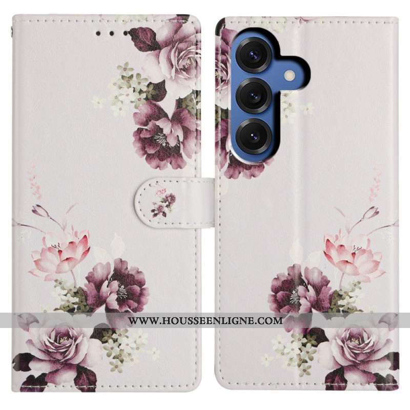 Housse Samsung Galaxy S26 Plus Motif Rose Croix