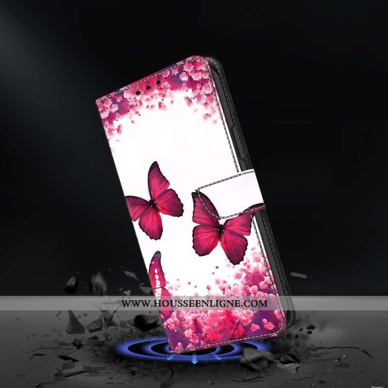 Housse Samsung Galaxy S26 Plus Papilllons Rouges