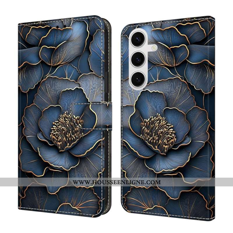 Housse Samsung Galaxy S26 Plus Pivoine Bleu