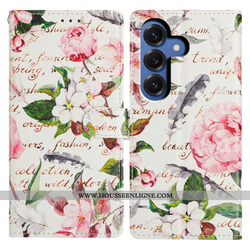 Housse Samsung Galaxy S26 Plus Poème Floral