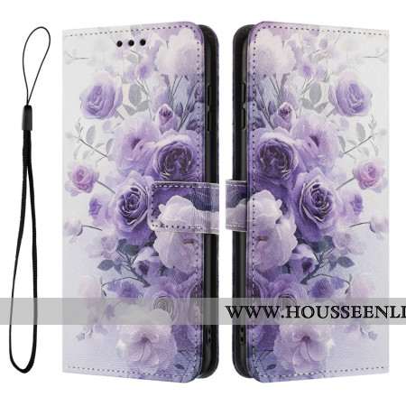Housse Samsung Galaxy S26 Plus Roses Violettes