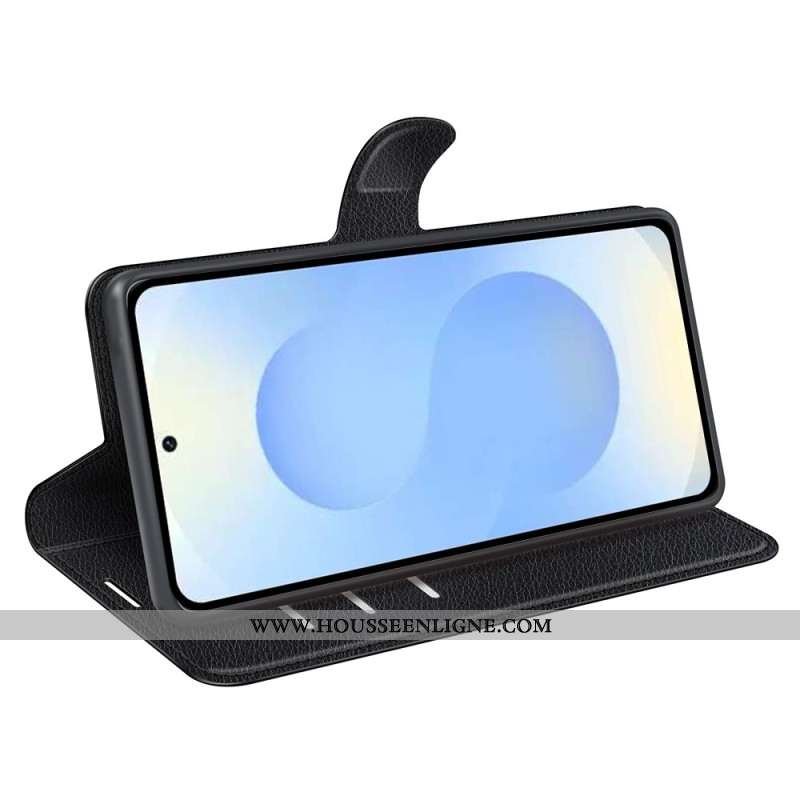 Housse Samsung Galaxy S26 Plus Simili Cuir Litchi