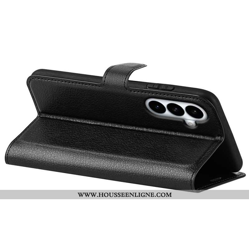 Housse Samsung Galaxy S26 Plus Simili Cuir Litchi