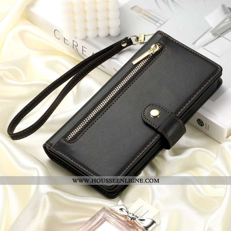 Housse Samsung Galaxy S26 Poche Zippée et Bandoulières