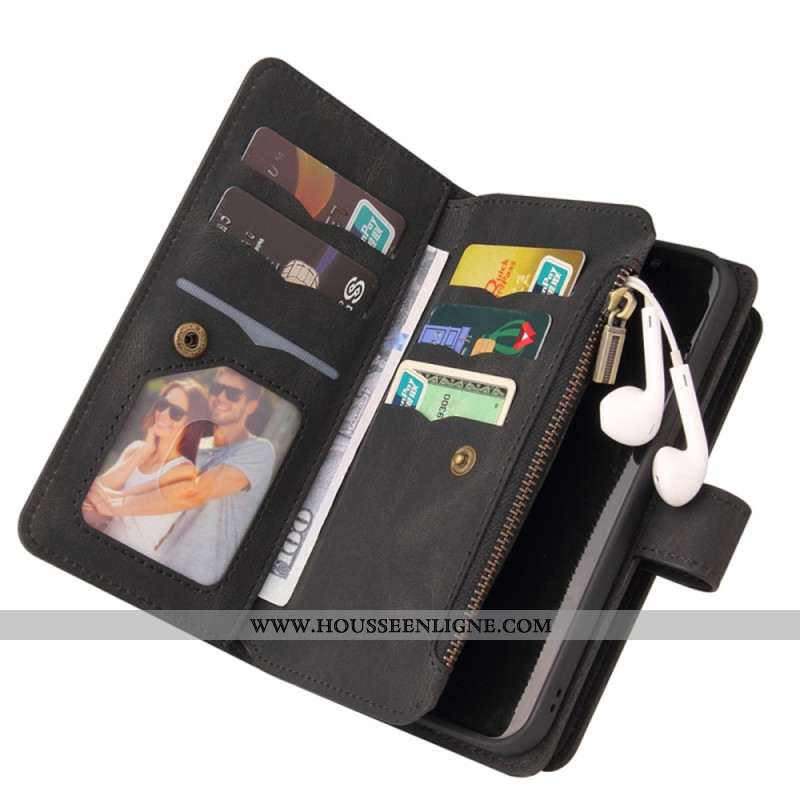 Housse Samsung Galaxy S26 Portefeuille 15 Porte-Cartes et Lanière