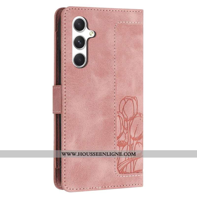 Housse Samsung Galaxy S26 Portefeuille 5 Porte-Cartes Floral