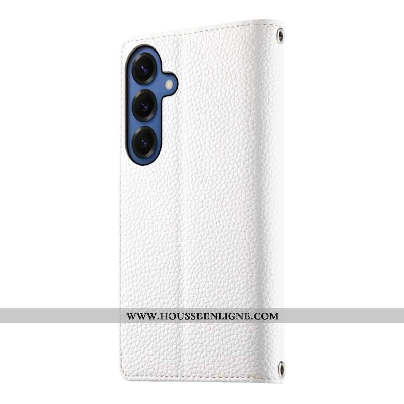 Housse Samsung Galaxy S26 Portefeuille Bicolore avec Sangles