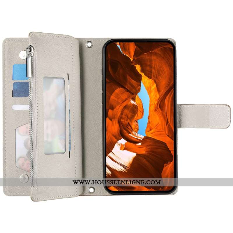 Housse Samsung Galaxy S26 Portefeuille Bicolore avec Sangles