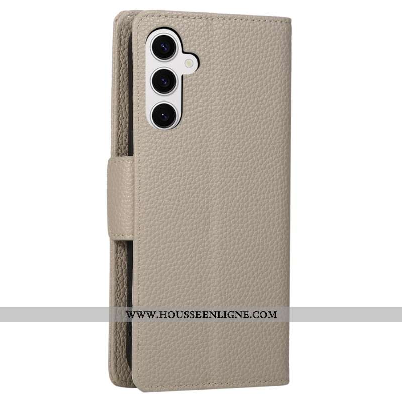 Housse Samsung Galaxy S26 Portefeuille Bicolore à Fermeture Éclair