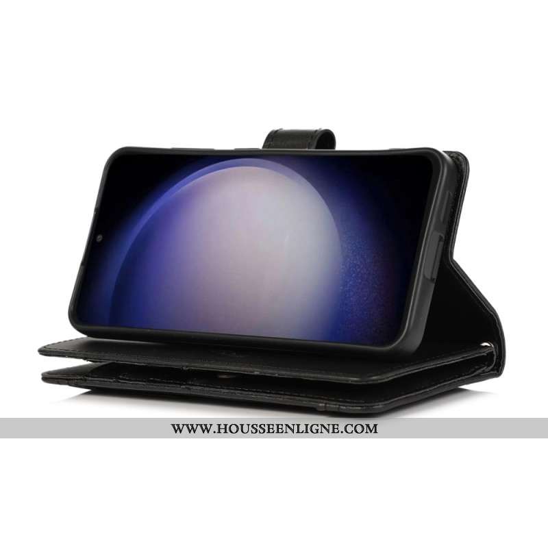 Housse Samsung Galaxy S26 Portefeuille Magnétique et Lanière