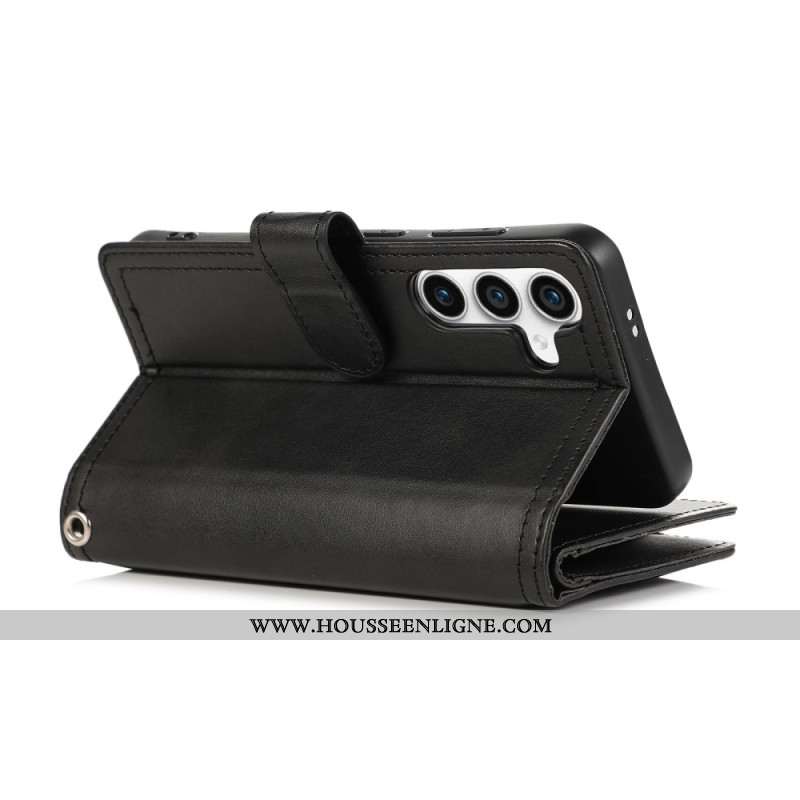 Housse Samsung Galaxy S26 Portefeuille Magnétique et Lanière