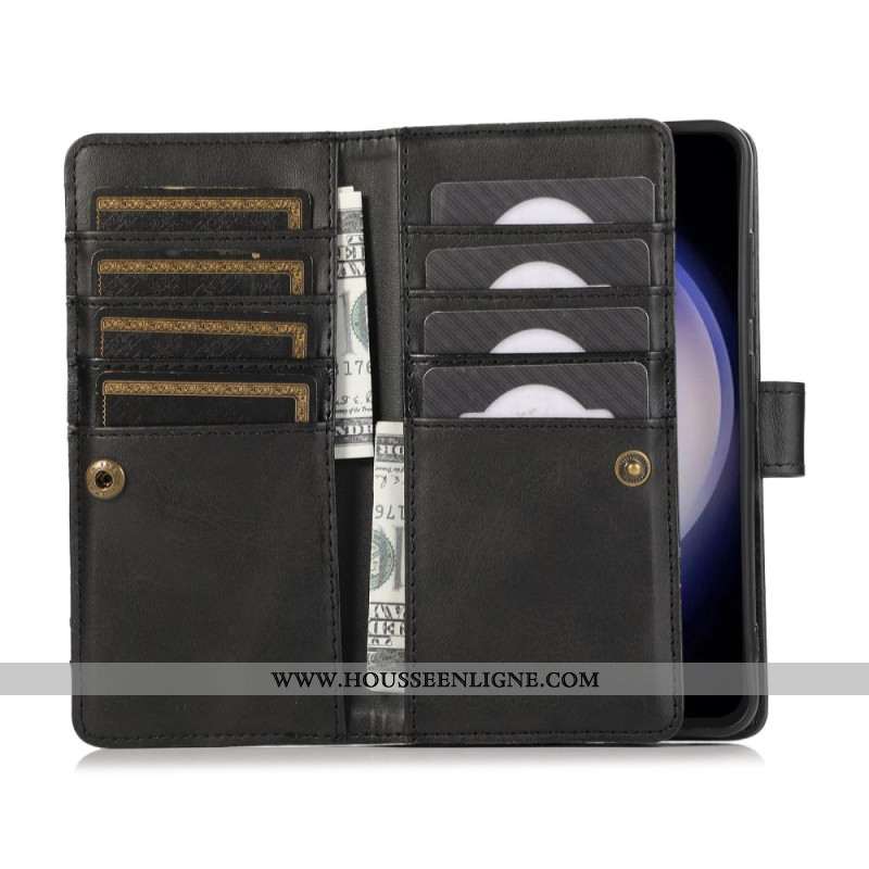 Housse Samsung Galaxy S26 Portefeuille Magnétique et Lanière