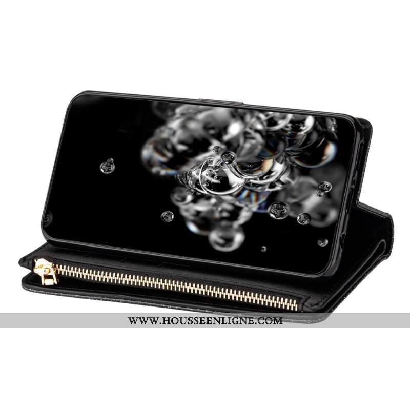 Housse Samsung Galaxy S26 Portefeuille Pailleté