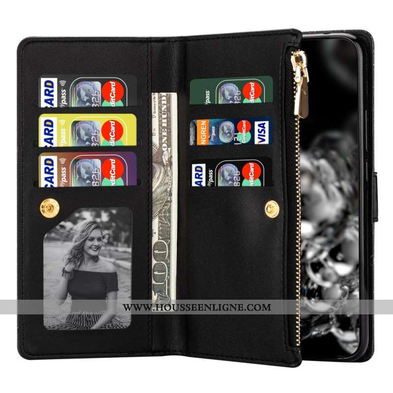 Housse Samsung Galaxy S26 Portefeuille Pailleté