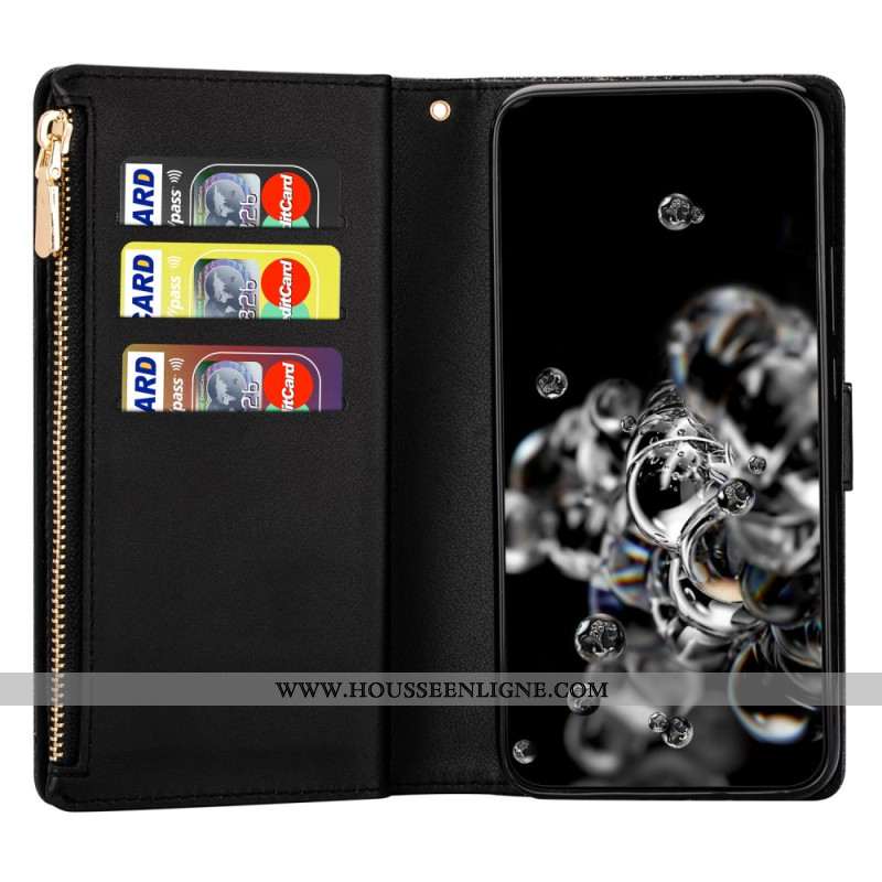 Housse Samsung Galaxy S26 Portefeuille Pailleté