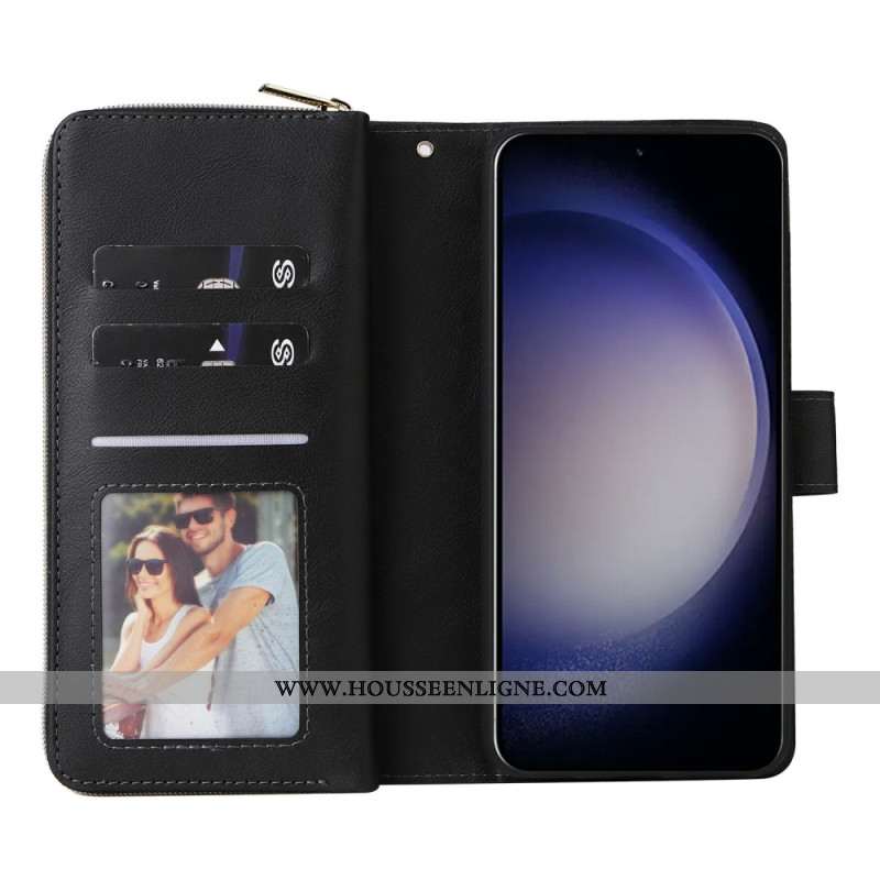 Housse Samsung Galaxy S26 Portefeuille Poche Zippée