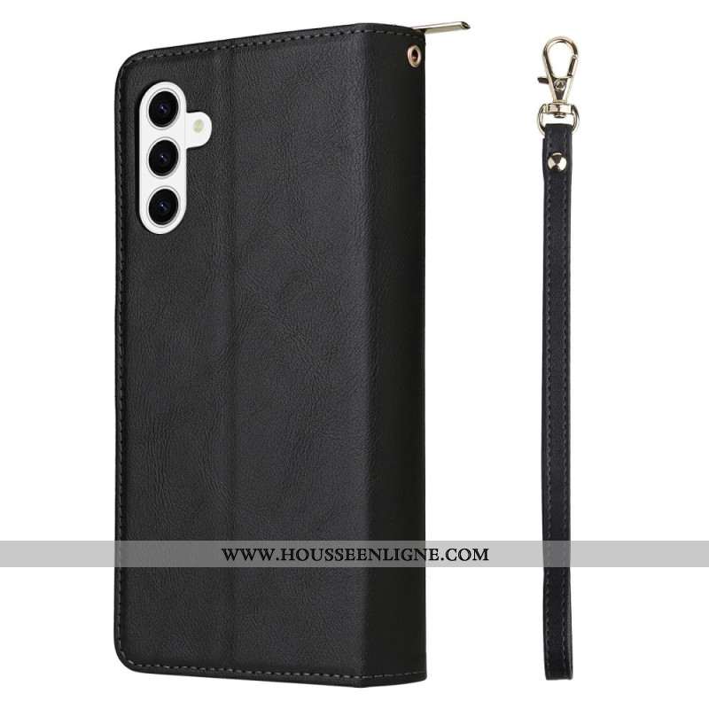 Housse Samsung Galaxy S26 Portefeuille Poche Zippée