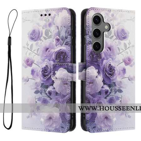 Housse Samsung Galaxy S26 Roses Violettes