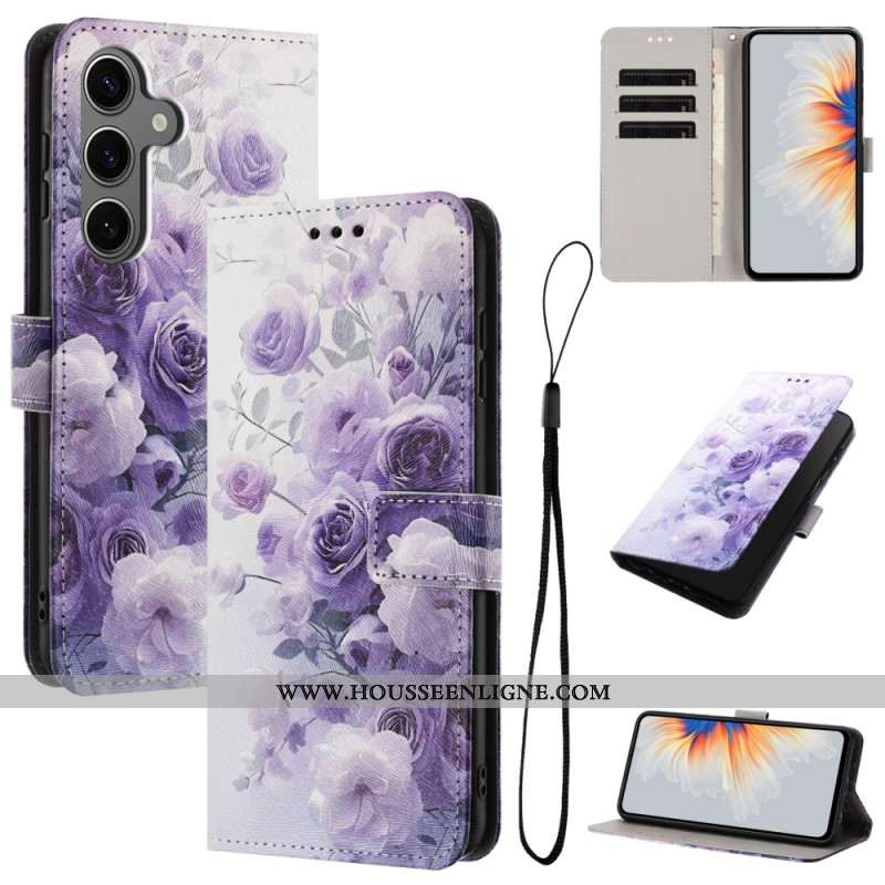 Housse Samsung Galaxy S26 Roses Violettes
