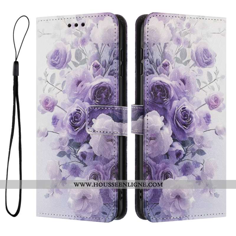 Housse Samsung Galaxy S26 Roses Violettes