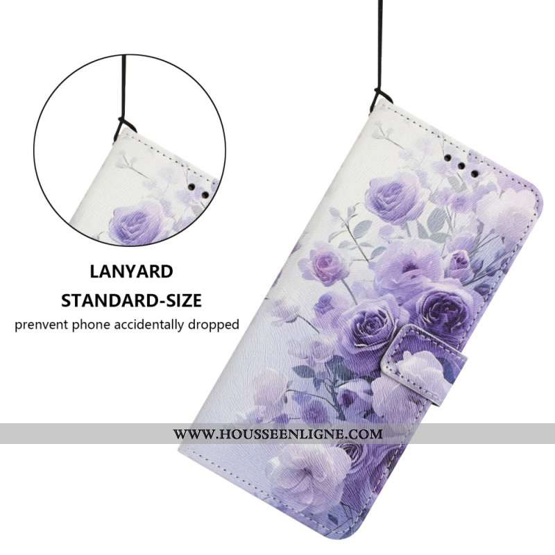 Housse Samsung Galaxy S26 Roses Violettes