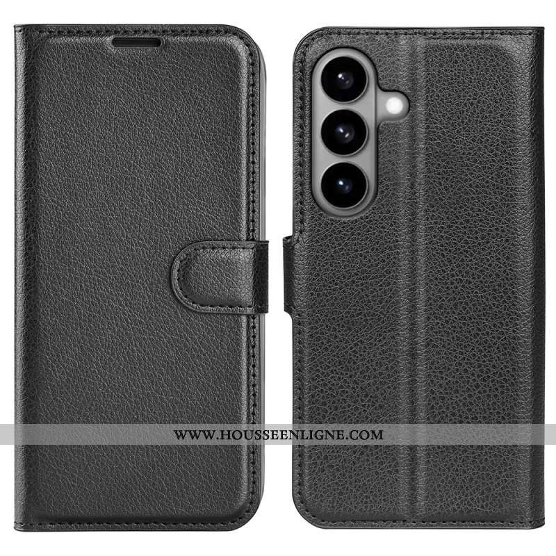 Housse Samsung Galaxy S26 Simili Cuir Litchi