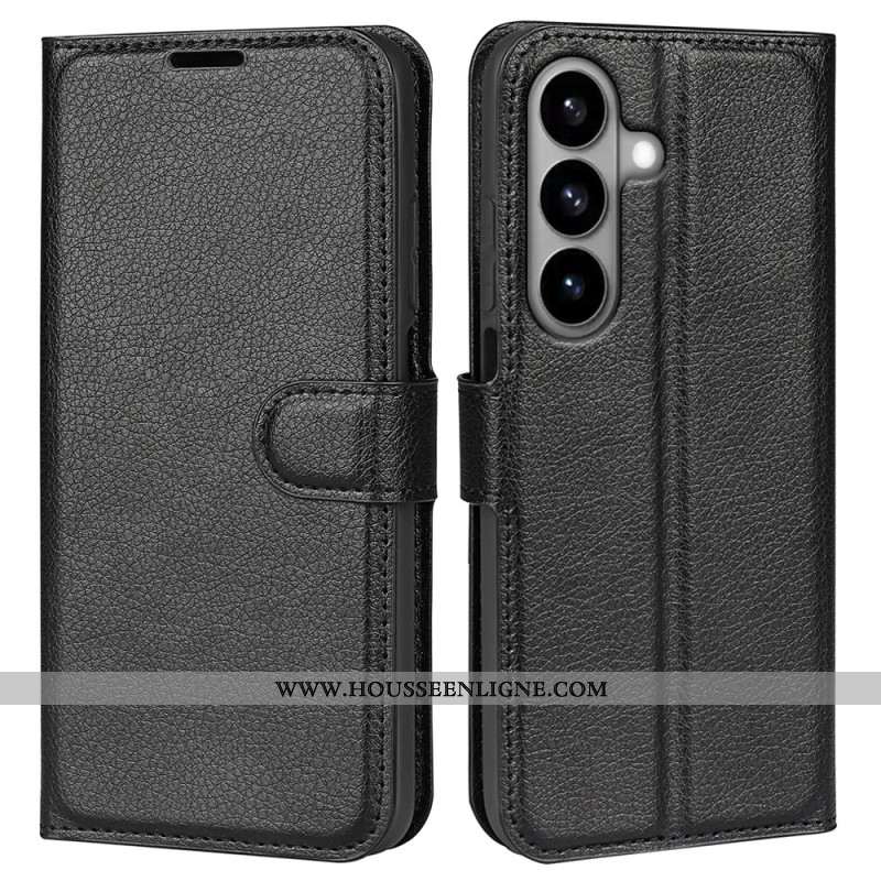 Housse Samsung Galaxy S26 Simili Cuir Litchi