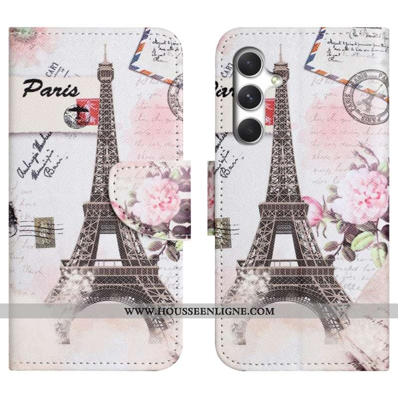 Housse Samsung Galaxy S26 Tour Eiffel Vintage