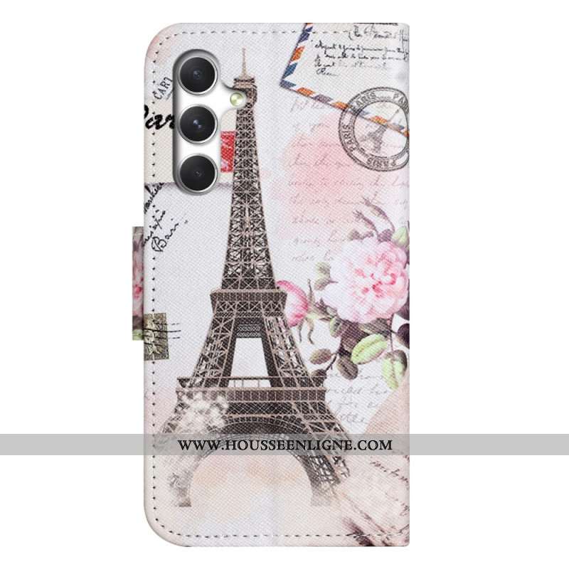 Housse Samsung Galaxy S26 Tour Eiffel Vintage