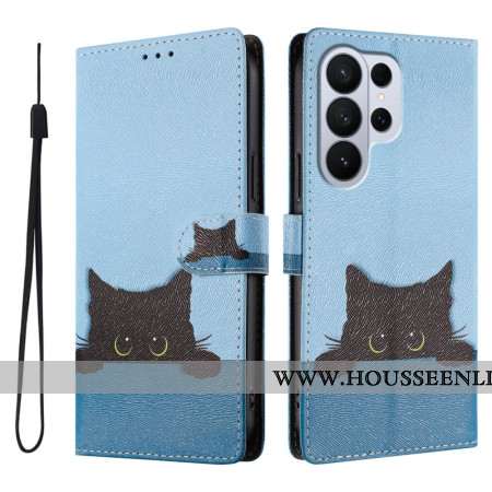 Housse Samsung Galaxy S26 Ultra Chaton Noir