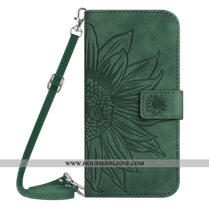 Housse Samsung Galaxy S26 Ultra Empreinte Tournesol à Bandoulière