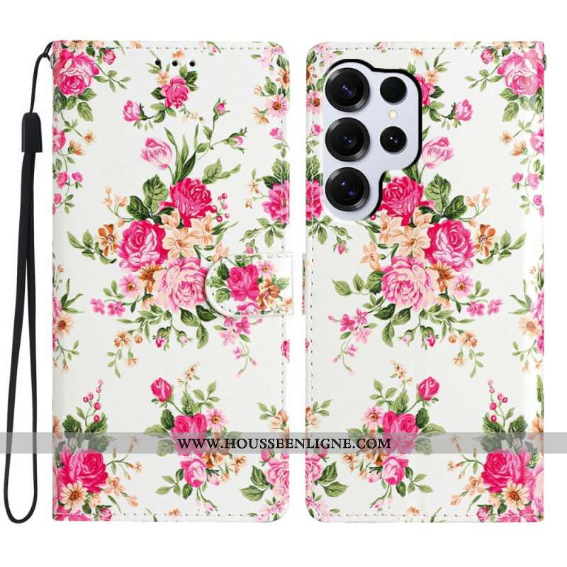 Housse Samsung Galaxy S26 Ultra Fleurs Rouges