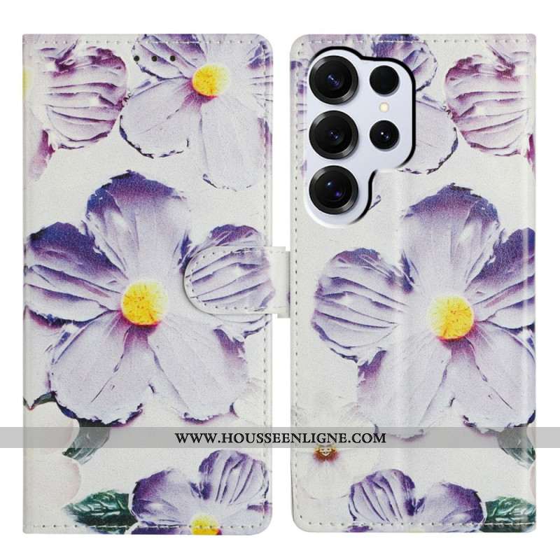 Housse Samsung Galaxy S26 Ultra Fleurs Violette