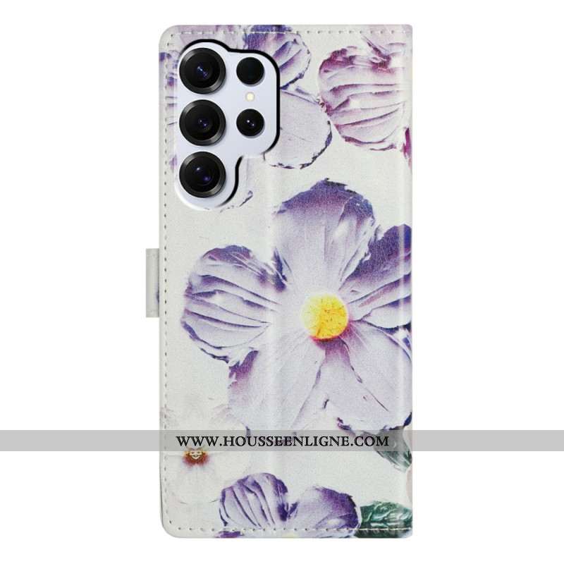 Housse Samsung Galaxy S26 Ultra Fleurs Violette