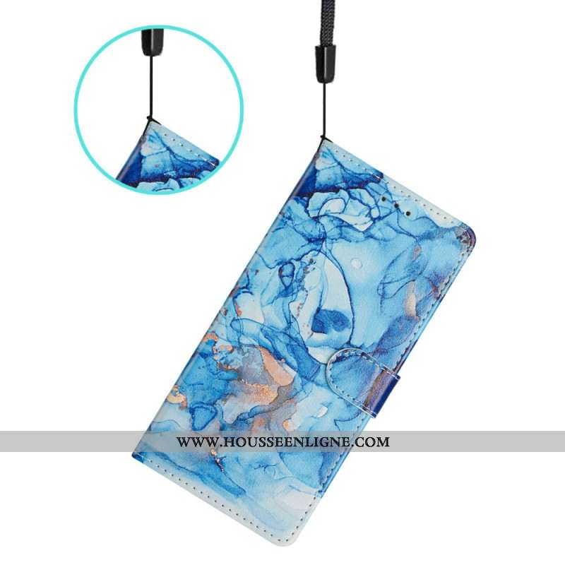 Housse Samsung Galaxy S26 Ultra Marbre Bleu