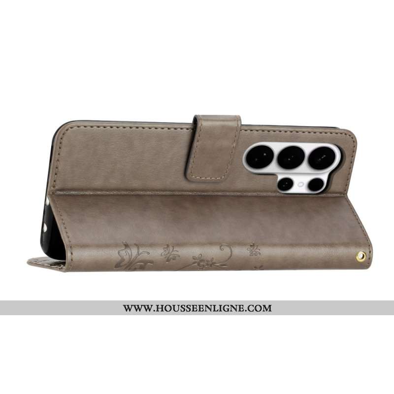 Housse Samsung Galaxy S26 Ultra Papillon et Fleurs