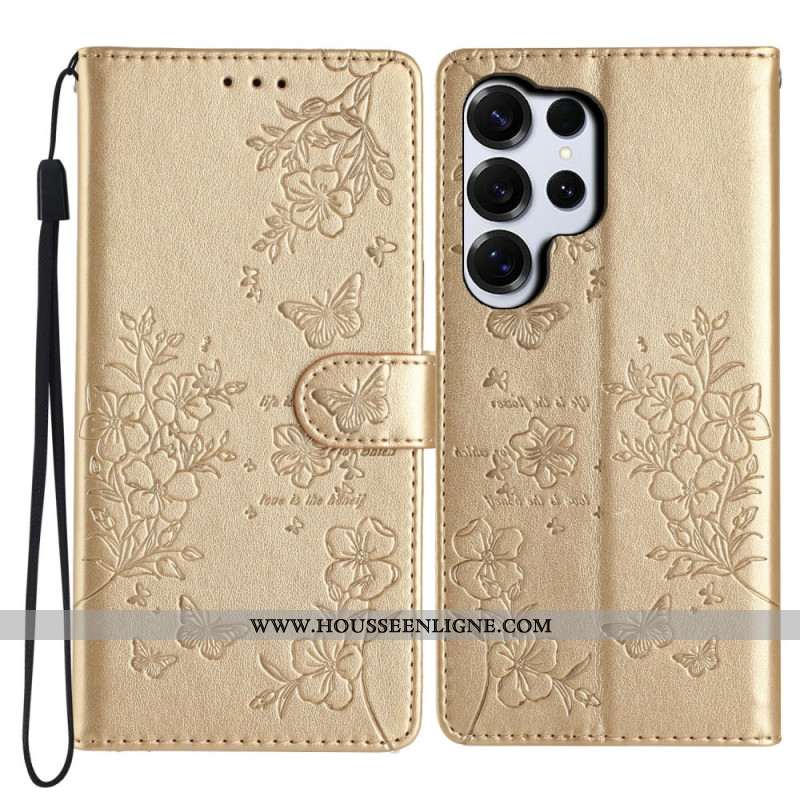 Housse Samsung Galaxy S26 Ultra Papillons Floraux