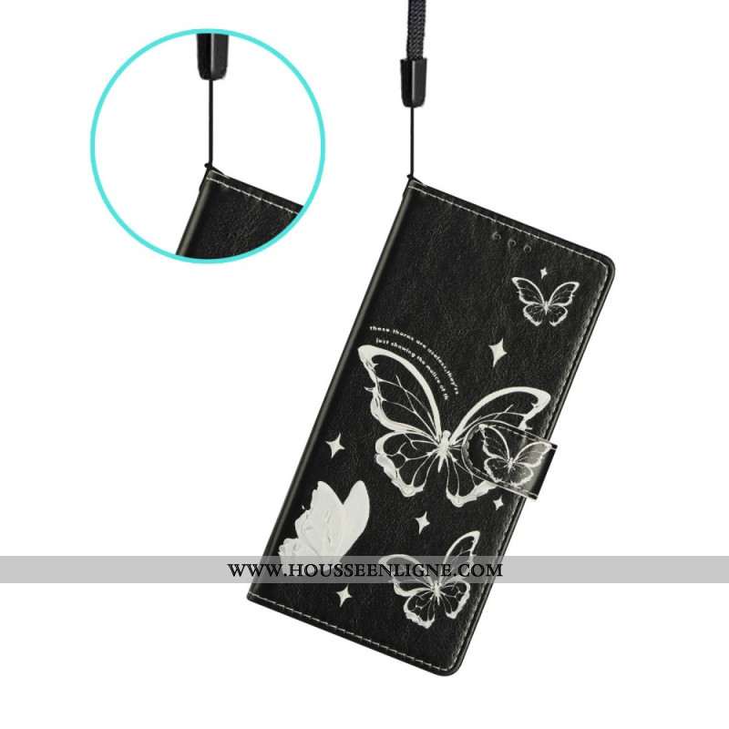 Housse Samsung Galaxy S26 Ultra Papillons Noir et Blanc