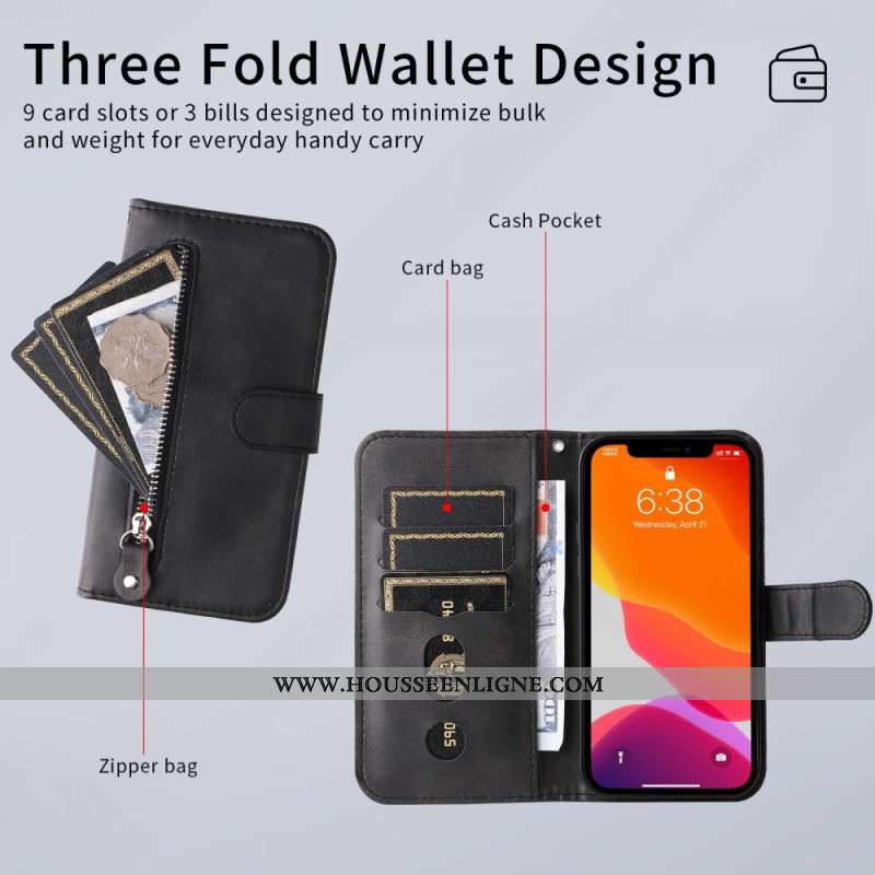 Housse Samsung Galaxy S26 Ultra Poche Zippée