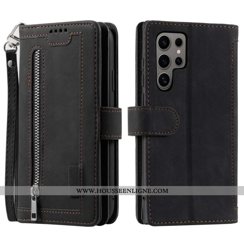 Housse Samsung Galaxy S26 Ultra Portefeuille 9 Porte-Cartes