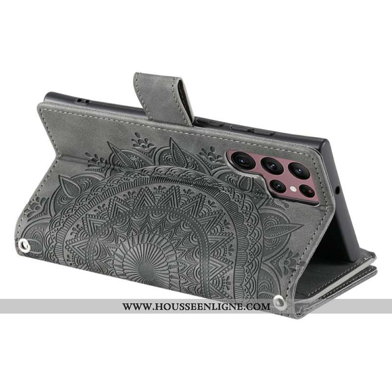 Housse Samsung Galaxy S26 Ultra Portefeuille Mandala