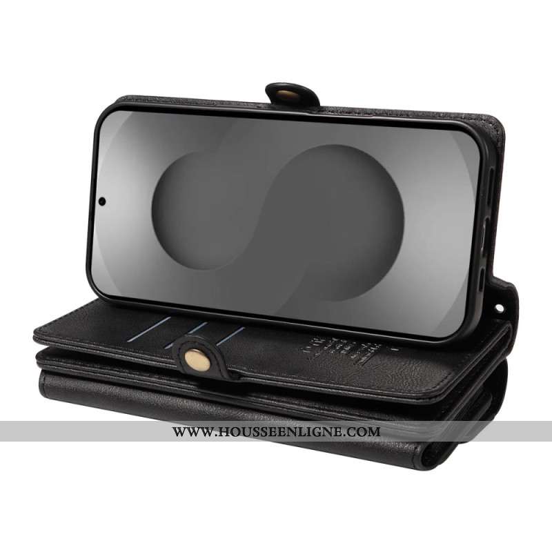 Housse Samsung Galaxy S26 Ultra Portefeuille Vintage avec Bandoulière