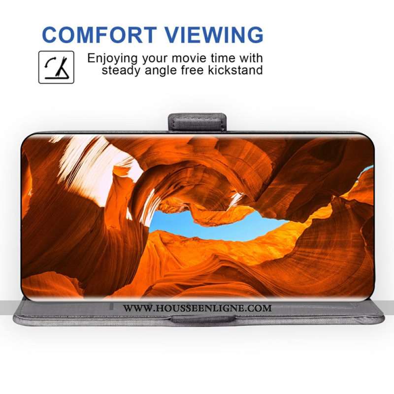 Housse Samsung Galaxy S26 avec Texture Jean et Porte-Cartes Rotatif