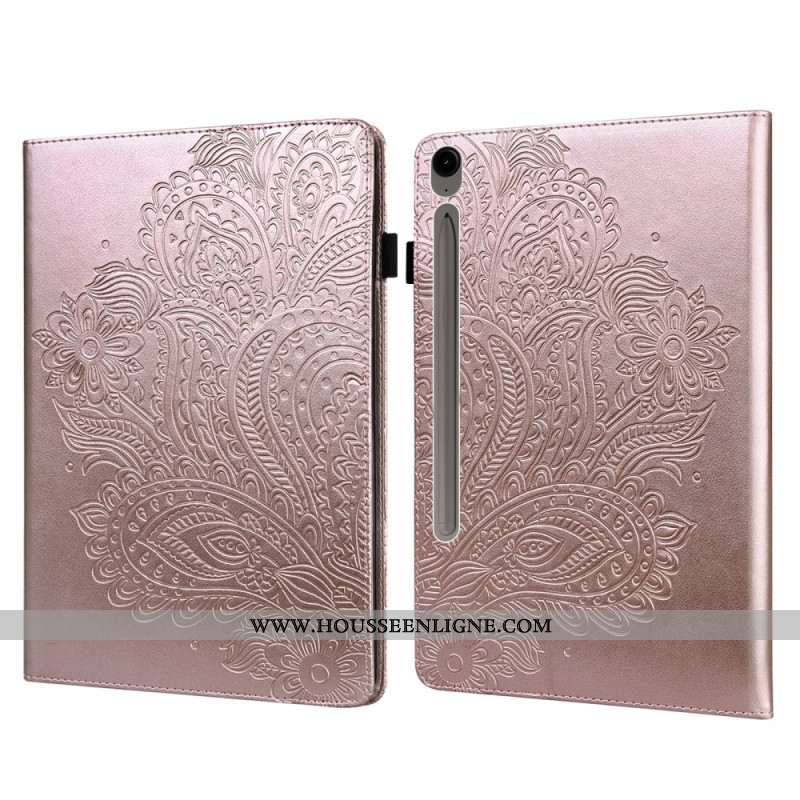 Housse Samsung Galaxy Tab S10 FE Plus Dentelle Florale