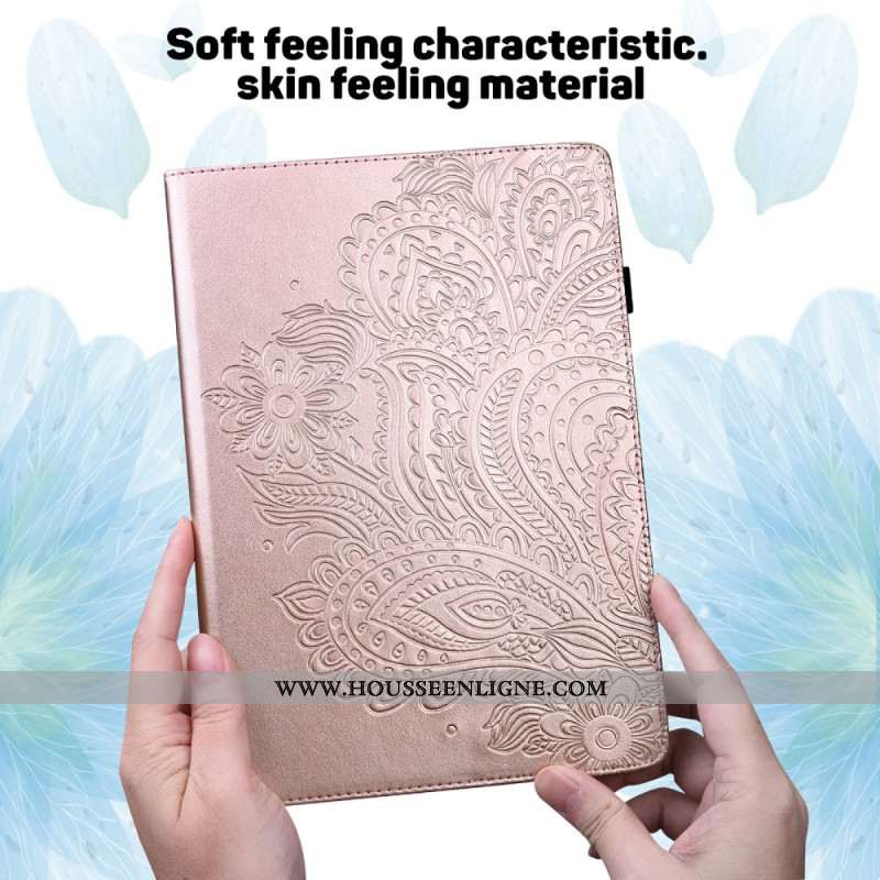 Housse Samsung Galaxy Tab S10 FE Plus Dentelle Florale