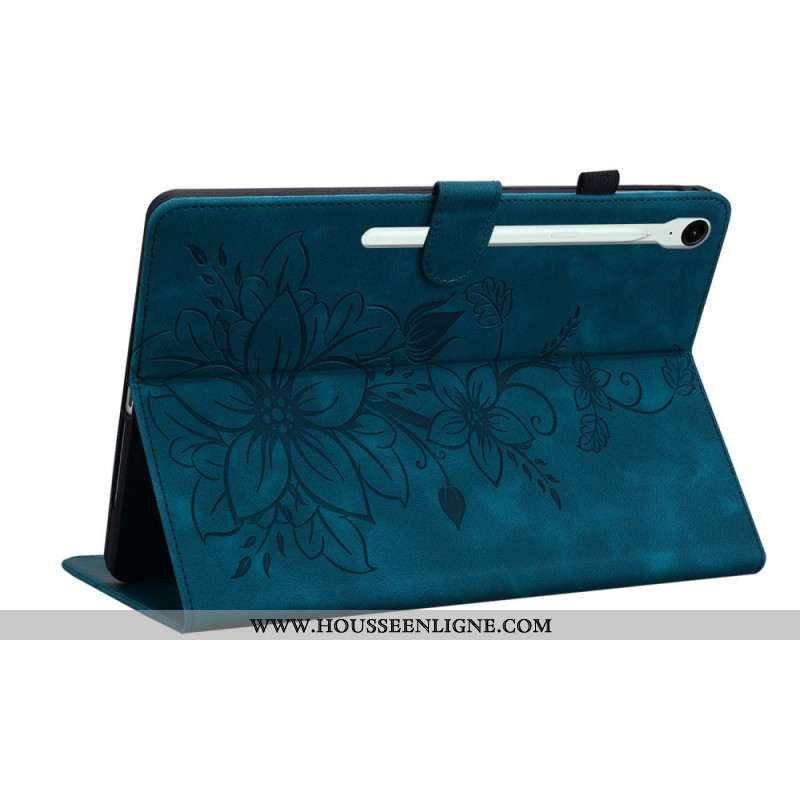 Housse Samsung Galaxy Tab S10 FE Plus Fleur de Lys
