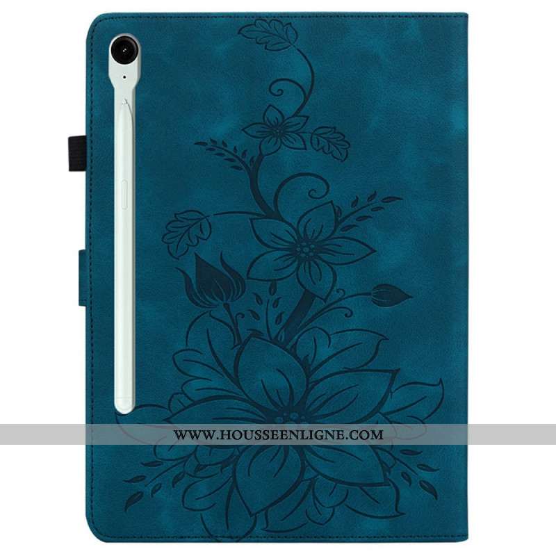 Housse Samsung Galaxy Tab S10 FE Plus Fleur de Lys
