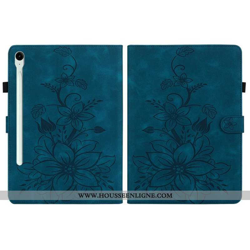 Housse Samsung Galaxy Tab S10 FE Plus Fleur de Lys