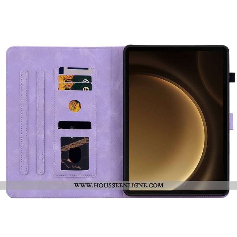 Housse Samsung Galaxy Tab S10 Plus / S9 FE Plus / S9 Plus Fleur de Lys