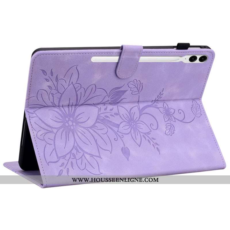 Housse Samsung Galaxy Tab S10 Plus / S9 FE Plus / S9 Plus Fleur de Lys